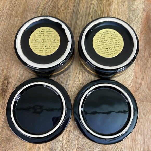 Chokin Artpiece Trinket Dishes With Lids-Set of 2 - Picture 6 of 8